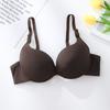 Comercio exterior transfronterizo en stock sujetador liso sin costuras posición baja del corazón soporte superior recogido sujetador ajustable con aro de acero para mujer
