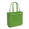 Fabricante original bolsa de playa eva cesta de compras para mujer bolso de mano bolso de hombro para viaje al aire libre bolso con agujeros bolso de mano
