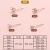 Base de Arete de Plata de Ley S925 de Seis Garras Hecho a Mano para Joyería DIY Accesorios de Plata Se Puede Incrustar con Zirconia Base de Arete de Corona