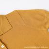 Tejido de punto de manga corta con cuello polo abotonado retro 2025 Verano Nuevo Versátil Holgado Aspecto Adelgazante Color Liso Top Casual