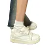 Zapatos Beige de Pan para Mujer Tendencia Ins 2025 Otoño Nueva Moda Versátiles Zapatillas Deportivas y de Ocio
