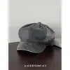 Gorra de Newsboy Lavada Retro con Efecto Desgastado Nueva de Otoño para Mujer, Boina Estilo Británico de Pintor, Estilo Callejero, Hace que la Cara Parezca Más Pequeña