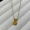 Lindo Collar Nuevo, Femenino, Diseño Sencillo, Cadena para Clavícula, Oro Arena, Accesorios de Moda y Exquisitos, Cobre Gatuno de Nicho