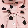 Comercio Exterior Transfronterizo Ropa de Mujer 2026 Nuevo Producto Estilo Europeo y Americano Moda Chaqueta de Manga Larga Color Rosa con Lunares de un Solo Botón 4341730