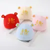 Otoño e invierno nuevo gorro de bebé de alta elasticidad gorro de bebé suelto cómodo de algodón de dibujos animados gorro fetal cálido doble sin costuras