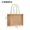 Bolsa de lino sin estampado bolsa de lino logo personalizado regalo compañero bolso de mano de lino bolsa de lino diy bolsa al por mayor