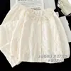 Pijama Infantil Outono/Inverno Meninas Algodão Nuvem Manga Longa Calça Longa Conjunto Desenho Animado Estilo Doce Roupas de Casa para Crianças Pequenas, Médias e Grandes