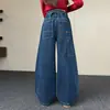 Jeans de Otoño para Niñas 2026 Nuevos Jeans Casuales Estilo Coreano para Niñas Mayores con Cinturón de Manzana, Tendencia Transfronteriza