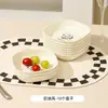 Plato para escupir huesos de oso de dibujos animados estilo crema Plato para basura doméstica Platos pequeños Plato para fruta de mesa de comedor Plato para bocadillos Plato para bocadillos Plato para fruta