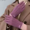 Guantes de invierno para mujer con forro polar, engrosados, a prueba de frío, cálidos, cortavientos, para exteriores, equitación, conducción, tacto de terciopelo, algodón, venta al por mayor