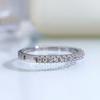 Nuevo Anillo Combinado de Plata S925 con Diamantes de Alto Carbono Microincrustados, Estilo Europeo y Americano, Accesorios Transfronterizos Explosivos