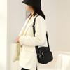 Bolso de tela de nailon para mujer, bolso de viaje vertical de moda, monedero con flores, bolso cruzado, bolso de hombro moderno.