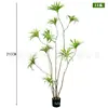Planta Artificial de Madera Milenio Escandinavo Decoración Suave Planta Verde Falsa Adornos en Maceta Orquídea de Sangre de Dragón Artificial Ornamentos de Bambú