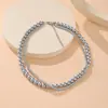 Nuevo collar de perlas de vidrio de doble capa apiladas, cadena de clavícula para mujer, collar de nicho de lujo ligero, cadena de clavícula
