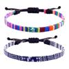 Pulseras Trenzadas con Nudo Peruano Ajustables Estilo Bohemio Transfronterizo Europeo y Americano para Parejas Pulseras de Playa para Surfear para Mujeres