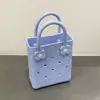 Bolso Perforado de Moda Eva 2026 Nuevo Bolso de Mano Transfronterizo Dopamina Francés Impermeable Almacenamiento Bolso de Playa de Mano