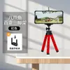 Suporte Tripé de Celular Polvo, Suporte de Telefone Portátil Multifuncional, Suporte de Mesa para Transmissão ao Vivo e Filmagem, Suporte Flexível