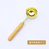 Cuchara dorada de madera maciza con mango largo de 3.5 cm, cuchara para cera de fuego, herramienta de sellado con sello de cera de fuego, cuchara especial para horno de cera de fuego