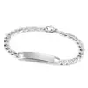 Pulsera Personalizada de Moda DIY con Patrón Grabado Láser Pulsera de Acero Inoxidable para Pareja de Venta Caliente Transfronteriza Joyería Accesorios para Collares Venta al por Mayor