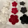 Pinza para el pelo con forma de lazo de flor de acetato, estilo idéntico al de una bloguera coreana, pinza de pico de pato, de aspecto elegante, linda, versátil, para flequillo