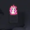 Xino Yg-H710 Pegatina de Interruptor Luminoso de Unicornio Pegatina de Pared Autoadhesiva Decoración de Habitación Infantil Decoración de Pared Brillante