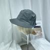 Sombrero de Pescador Plegado Simple Estilo Japonés para Niños, Sombrero de Cuenca Artístico de Ocio con Borde Largo Delantero y Corto, Sombrero de Sol para Viajes