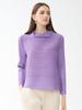 Camiseta de Mujer Talla Grande Color Sólido Moda Delgado Estilo Casual Plisada Manga Larga Línea A Cuello Bufanda Nuevo Estilo Primavera 2026
