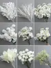 Arreglos Florales Blancos para Bodas, Arreglos Florales, Decoraciones de Boda, Decoración en el Lugar, Arreglos Florales para el Pasillo de la Boda, Arreglos Florales