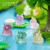 Transfronterizo Nuevo Micro-paisaje Creativo Destello Fino Animal Tortuga Salamandra DIY Accesorios Decorativos Mini Resina Pequeños Adornos