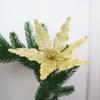Artificial rosa brilhante pano flor de Natal decoração para casa casamento adereços layout de Natal tiro adereços de flores artificiais atacado