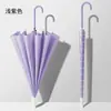 Paraguas Japonés de Mango Largo con 16 Varillas, Paraguas Recto Automático Fresco para Mujer, Paraguas de Doble Uso para Sol y Lluvia, Paraguas de Regalo Promocional