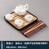 Juego Pequeño de Juego de Té Kung Fu para Invitados en Casa, Juego Pequeño Completo de Tetera, Tazón para Taza de Té, Bandeja de Té Pequeña, Mesa de Té Simple