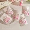 Pinza para el cabello de estrella con degradado rosa dopamina, clip bb de corazón de amor, lindo clip lateral para niña, clip para flequillo, pinza para el cabello cuadrada
