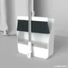 Escoba y Recogedor Engrosados para el Hogar Escoba Plegable Escoba Recogedor Combinación Cerdas Suaves Artefacto Giratorio para Eliminar Cabello Ahorro de Espacio