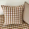 Cojín Sencillo para Sofá de Sala de Estar Cojín para Respaldo de Sofá Cojín para Mesita de Noche de Dormitorio Funda de Cojín de Algodón y Lino Engrosada Funda de Cojín Lumbar Viento Otro