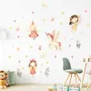 Duende Hada Unicornio Pegatina de Pared Autoadhesiva Mundo de Cuentos de Hadas Habitación Infantil Guardería Pegatina Decorativa BR0242E