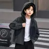 Chaqueta Holgada de Manga Larga de Otoño para Niños, Nuevo Estilo 2026 para Niños Mayores, Abrigo de Moda para Niños de Primavera y Otoño