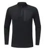 Nueva ropa informal deportiva casual para montañismo al aire libre transfronterizo y para el día a día, Sudadera de manga larga con cuello alto y media cremallera de terciopelo alemán hecha a medida