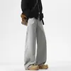 Ropa Popular para Hombre / Pantalones Casuales Nuevos de Primavera, Algodón Puro, Cintura Semi-Elástica con Cinturón de Botón, Estilo High Street Americano, Pantalones Largos