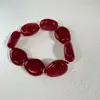 Yongge Accesorios Moda Gradiente Dopamina Pulsera Redonda de Perlas Pulsera Ovalada Acrílica Irregular de Colores