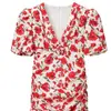 Roupas femininas populares europeias e americanas da AliExpress, transfronteiriças: vestido casual, confortável e versátil com decote V