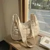 Bolso Cruzado de Invierno de Nuevo Estilo Transfronterizo de Gran Capacidad, Moderno y Elegante para el Trabajo, Bolso de Hombro con Diseño de Rombo Tendencia Estilo Coreano