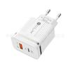 Cargador de CA Phnom Penh 1USB 1PD20W, carga rápida, adaptador de corriente qc3.0, 5 V, 2 A, cabezal de carga de calibre europeo y americano