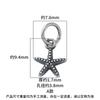 Nuevo Colgante de Mini Estrella de Mar Sólida de Plata de Ley S925 Concha Material para Pulsera de Cristal Hecha a Mano Accesorios de Plata