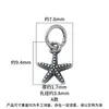 Nuevo Colgante de Mini Estrella de Mar Sólida de Plata de Ley S925 Concha Material para Pulsera de Cristal Hecha a Mano Accesorios de Plata