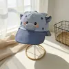 Chapéus para Bebês e Crianças para Primavera e Verão, Proteção Solar, Atacado, Bonés de Baseball Fofos de Animais, Chapéus de Bico Adoráveis e Descolados para Meninos e Meninas, Estilo Coreano