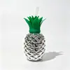 Produto Mais Vendido da Amazon: Copos Atacado em Formato de Frutas, Copos Criativos para Suco, Copos com Canudo de Abacaxi Galvanizado