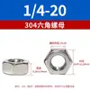 Tapa de Tornillo de Bloqueo para Tuerca Hexagonal Exterior Estándar Británico y Americano Ansib18.2.2304 Acero Inoxidable Tuerca Hexagonal Estándar Americana