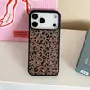 Funda Creativa para iPhone 17/12/13 con Estampado de Leopardo Marrón Floral 16Plus Adecuada para iPhone 15 Succión Magnética 18Promax