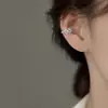 Pinza para Oreja Adorable Dulce con Lazo Estilo Ins Temperamento Femenino Clip para Cartílago Auricular Pinza para Oreja Femenina Clip para Cartílago de la Oreja sin Agujeros en las Orejas